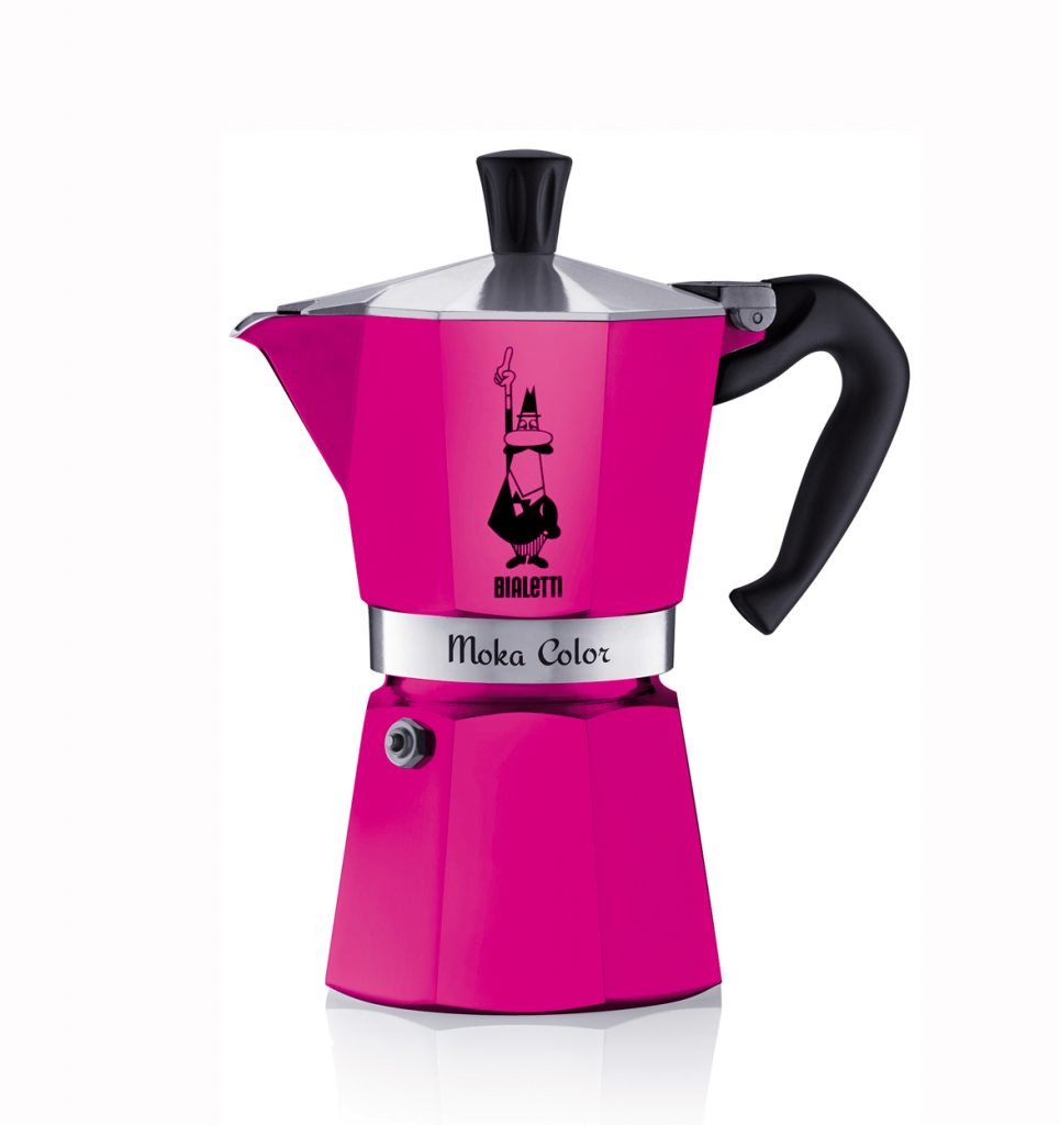 Cafetera Italiana Bialetti Moka Color 6 tazas única y