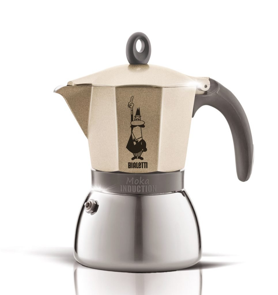 Cafetera Italiana Bialetti Moka Induction Gold 6Tz cocinas