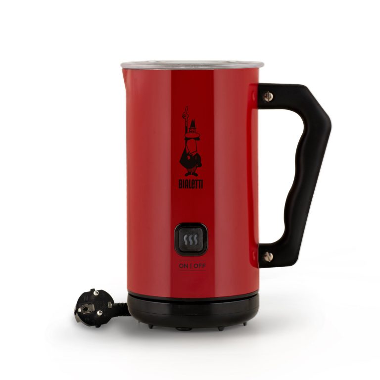 Milk Frother Espumador de leche eléctrico automático rojo Bialetti para cappuccino
