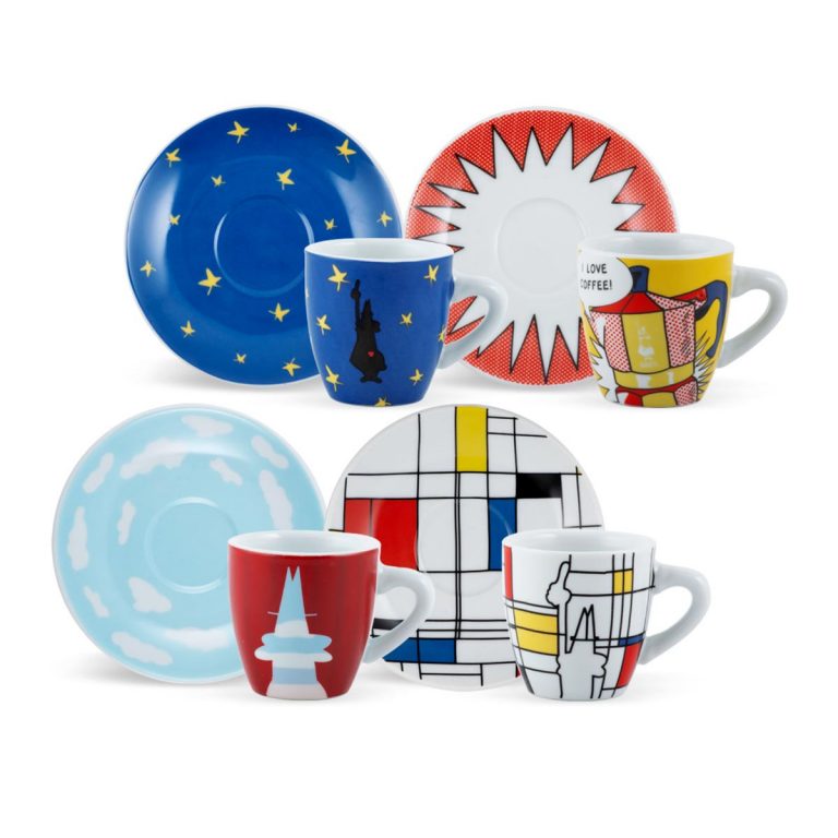 Set 4 tazas New Arte para café Bialetti