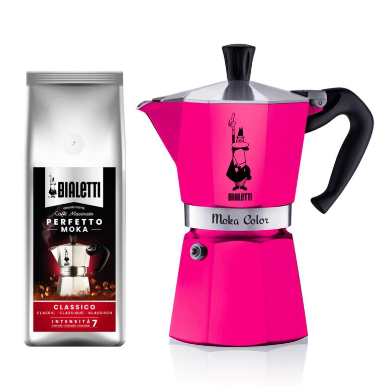 Pack Moka Color Fucsia 6 TZ+ 1 Café Moka Classico