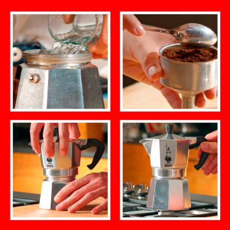 Cafetera-Moka-Express-Pasos-de-Preparación