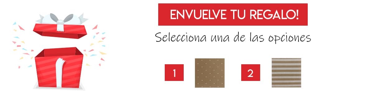 Agrégale papel de regalo a tu compra