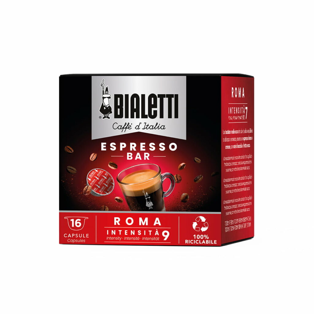 BOX 16 Cápsulas de café espresso ROMA Bialetti Perú