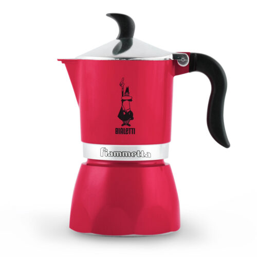 Cafetera Italiana Bialetti Fiammetta 3 Tazas Summer Roja