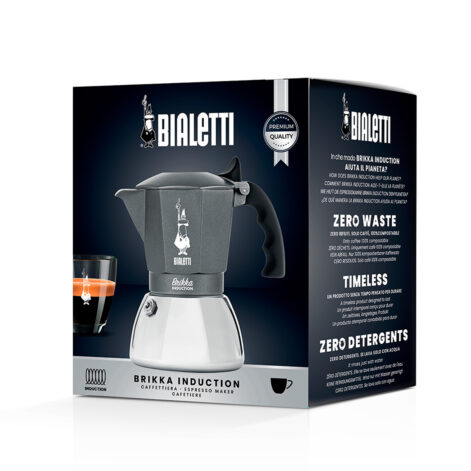 Cafetera Italiana New Brikka Induction 4TZ Bialetti