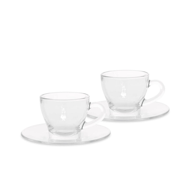 Set Tazas en vidrio Bialetti para café espresso