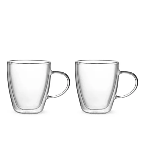 Set 2 Tazas de Vidrio 350ML de Doble Pared CAPRI Bialetti