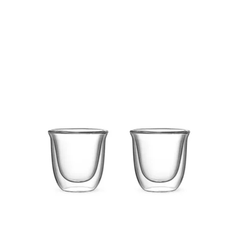 Set 2 Vasos de Vidrio 80ML de Doble Pared FIRENZE Bialetti