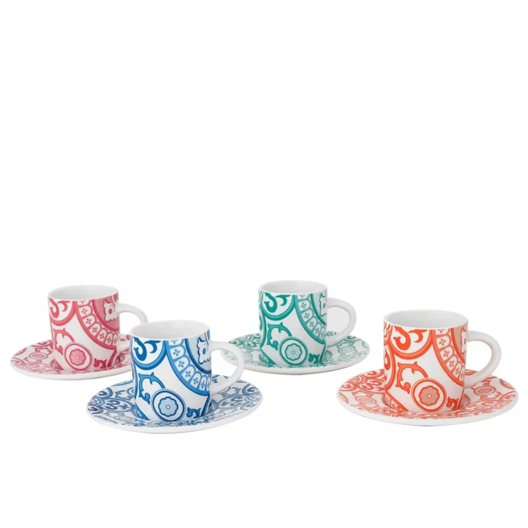 Set 4 tazas de porcelana para Espresso Sunset Infinity Bialetti Perú
