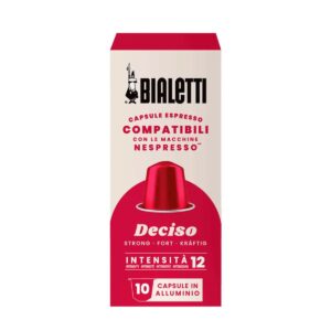 Cápsulas de café Bialetti Intenso compatibles con Nespresso – Caja de 10 unidades
